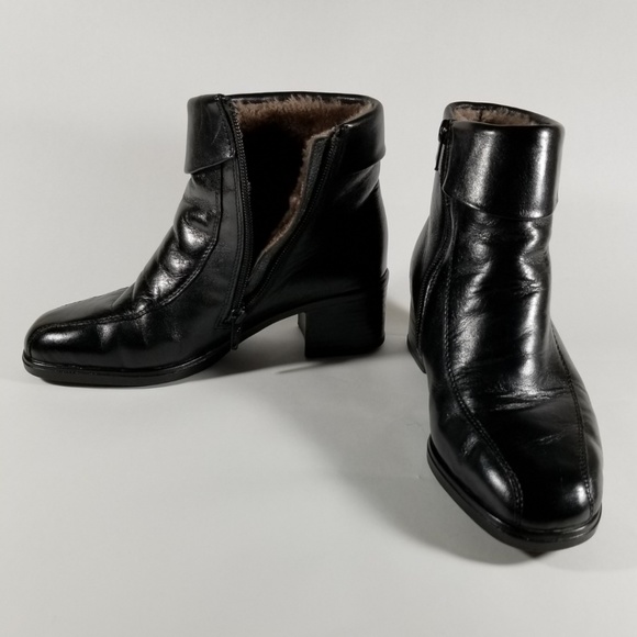 rieker leather ankle boots